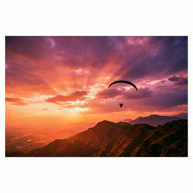 Sunset flight · Dhauladhar range